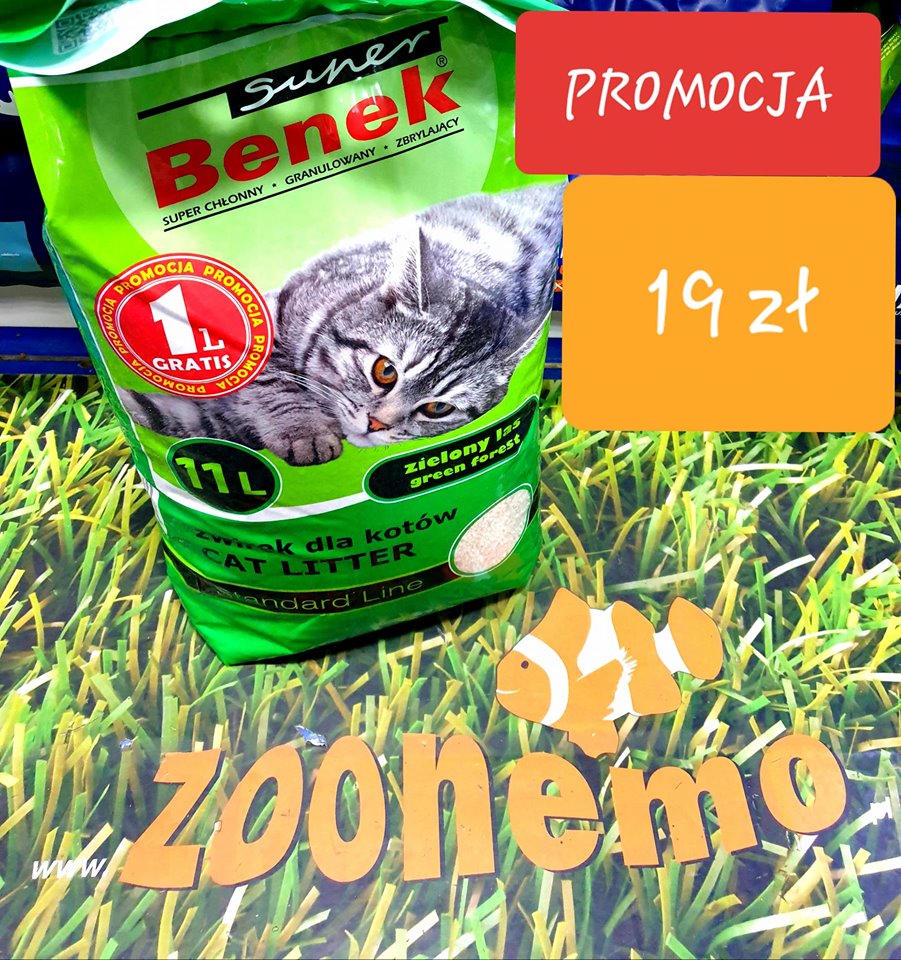 żwirek dla kotów Benek Zoonemo