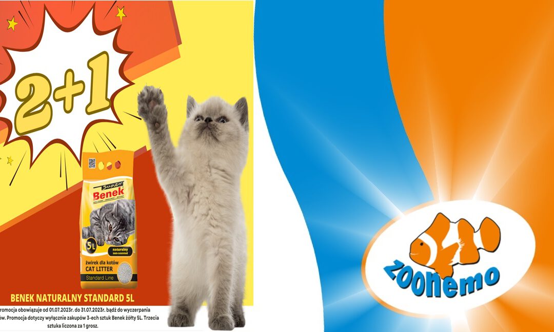 Promocja lipiec_benek zwirek dla kotów N 5L zoonemo 2