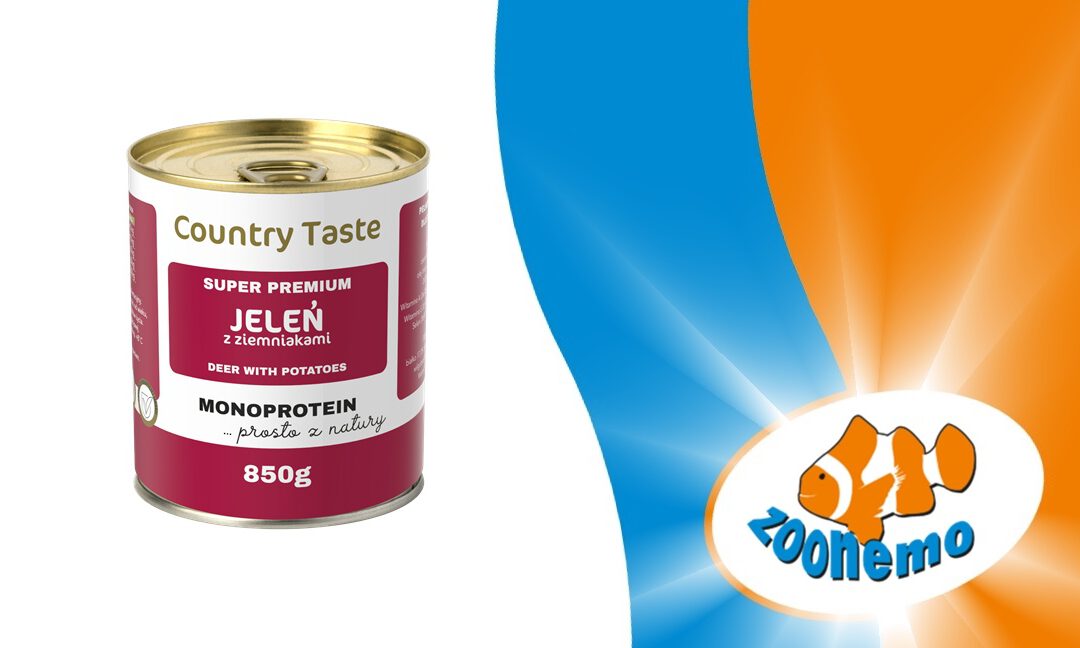 Country Taste Mokra Karma dla Psa z Jeleniem – Sklep ZooNemo Legionowo, Nowy Dwór Mazowiecki | Dostawa Gratis!