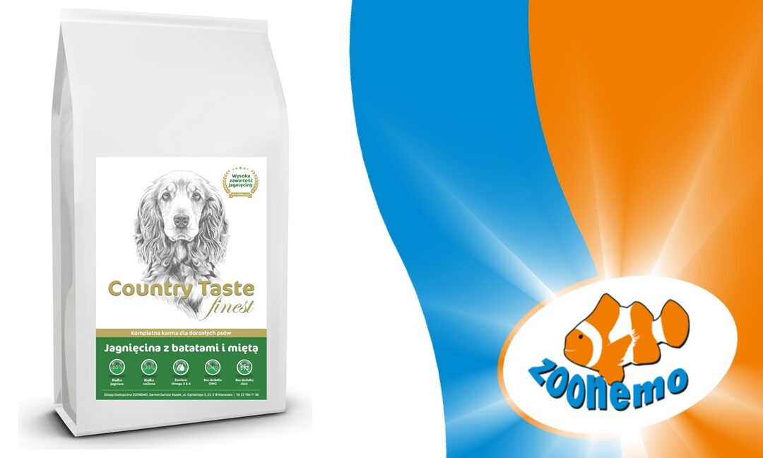 Rewolucja w Misce! 🐑 Country Taste Jagnięcina z Batatami i Miętą – Bezzbożowy Bestseller dla Twojego Psa! 🚚 Darmowa Dostawa: Legionowo, Nowy Dwór Mazowiecki i Okolice!