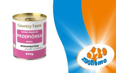 Country Taste ZooNemo: 100% Przepiórka – Hipoalergiczna Mokra Karma dla Psa. Dowóz Gratis!