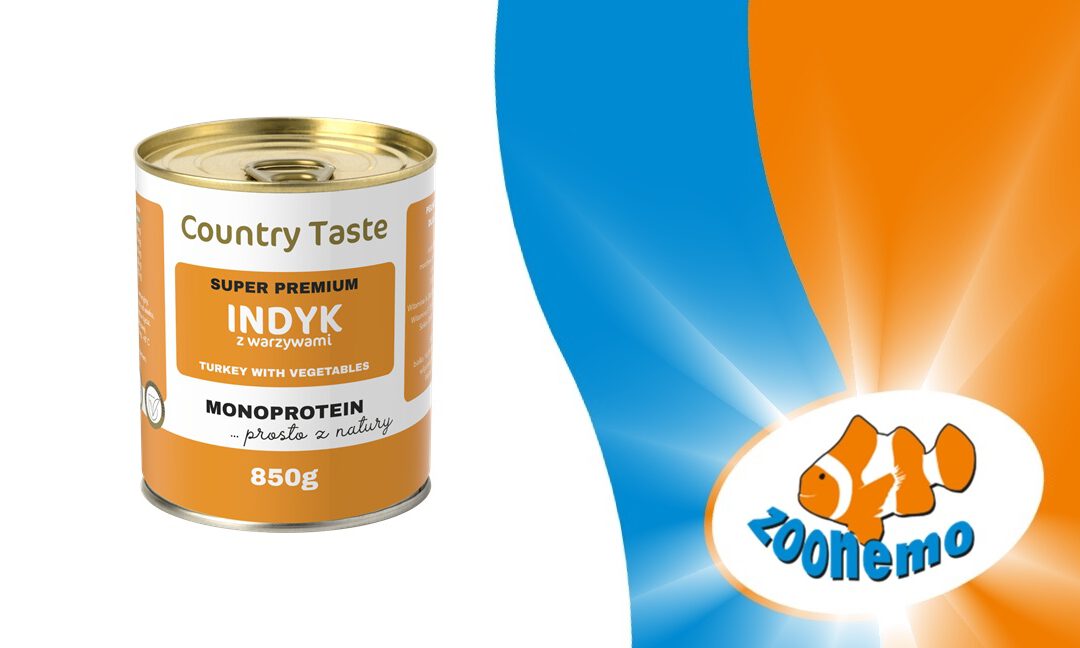 Indyk dla Psa: Odkryj Pełnowartościową Mokrą Karmę Country Taste – Dostępną w ZooNemo Legionowo i Nowy Dwór Mazowiecki!