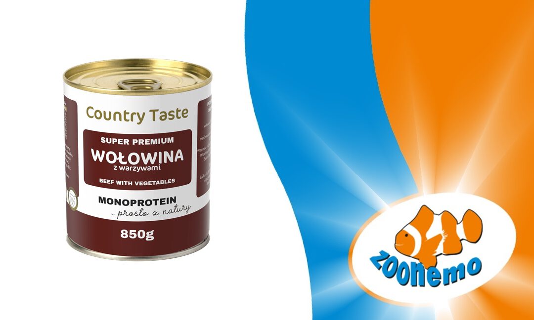 Prawdziwa uczta z natury! Country Taste Wołowina dla Twojego psa w ZooNemo – z darmową dostawą do domu!