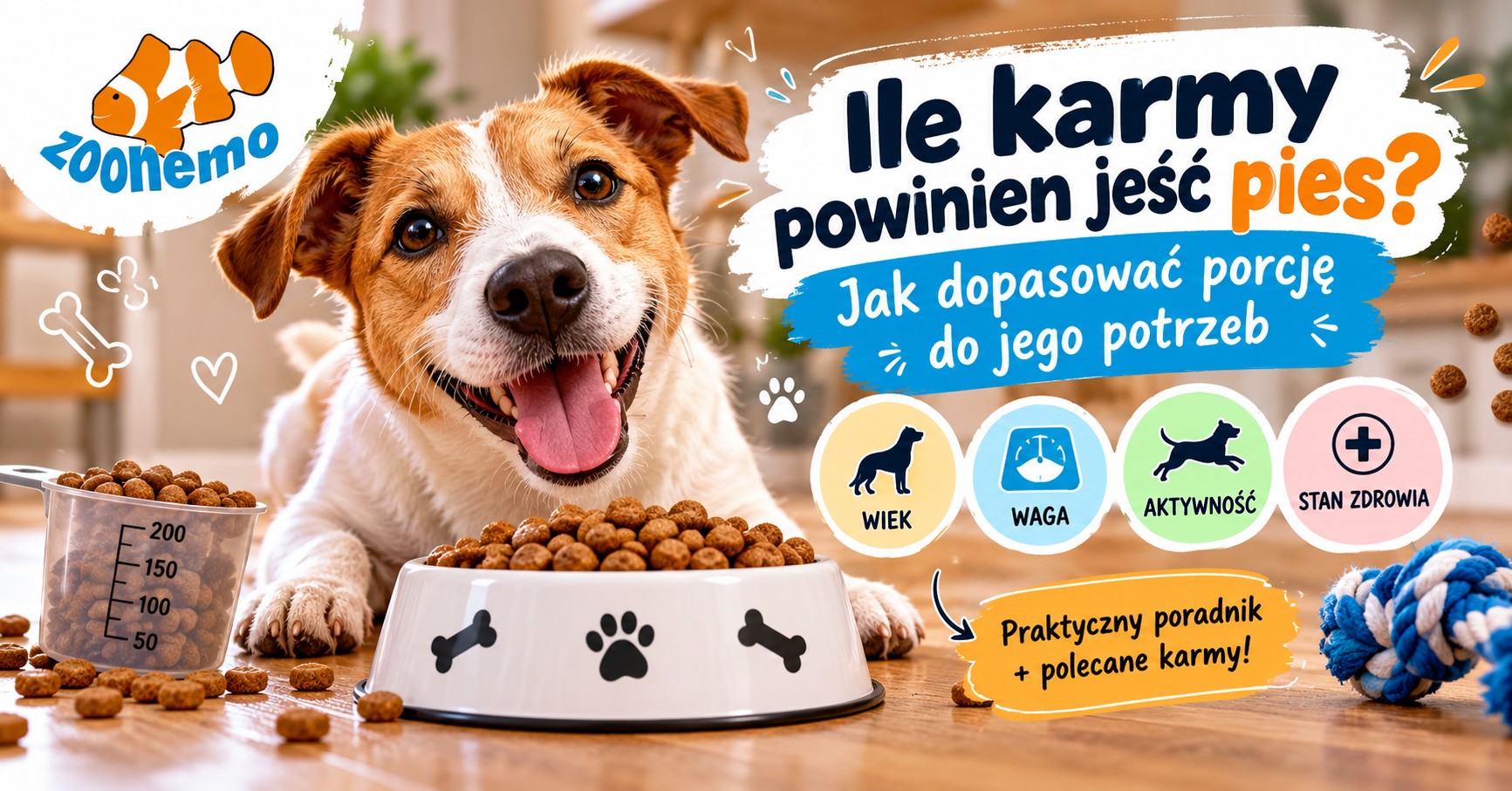 Ile karmy powinien jeść pies? Jak dopasować porcję do jego potrzeb