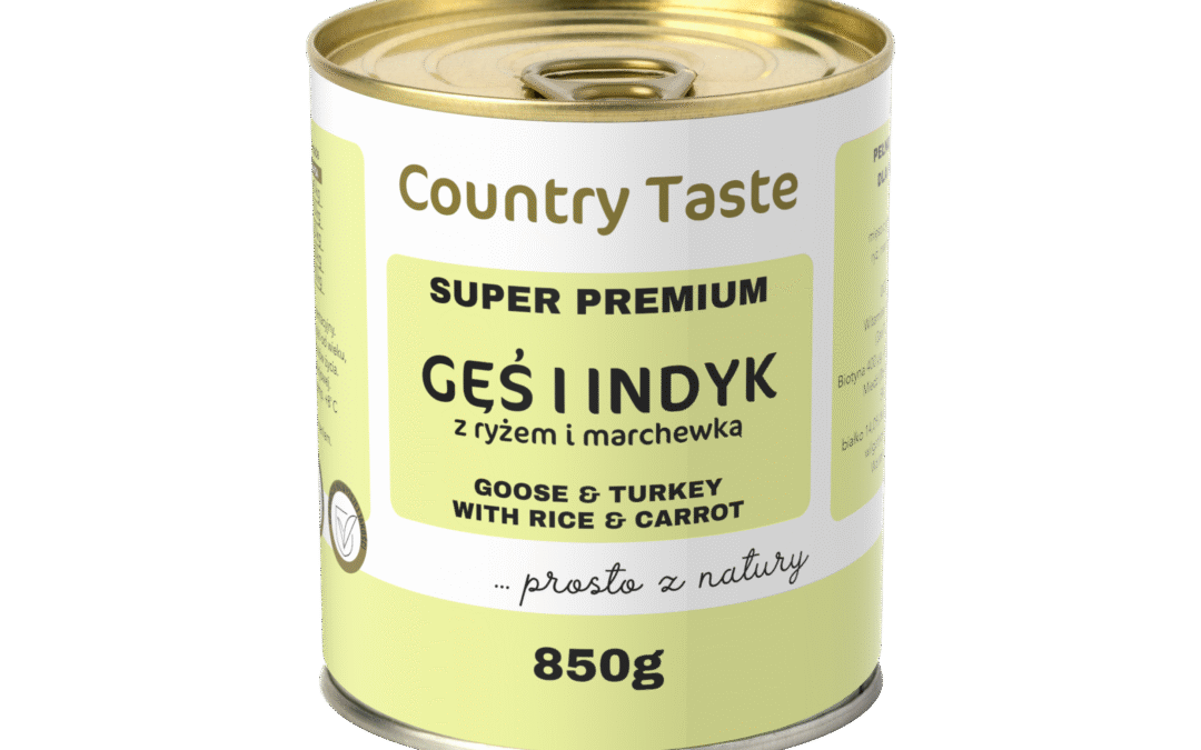 COUNTRY TASTE – mokra karma dla psa z gęsią
