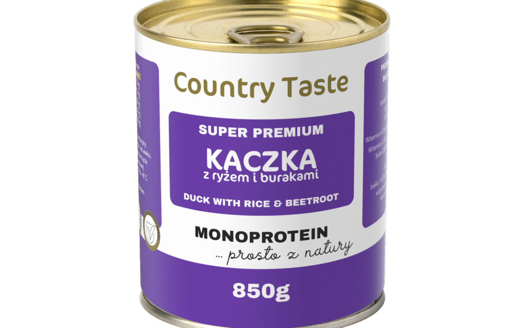 COUNTRY TASTE- mokra karma dla psa z kaczką