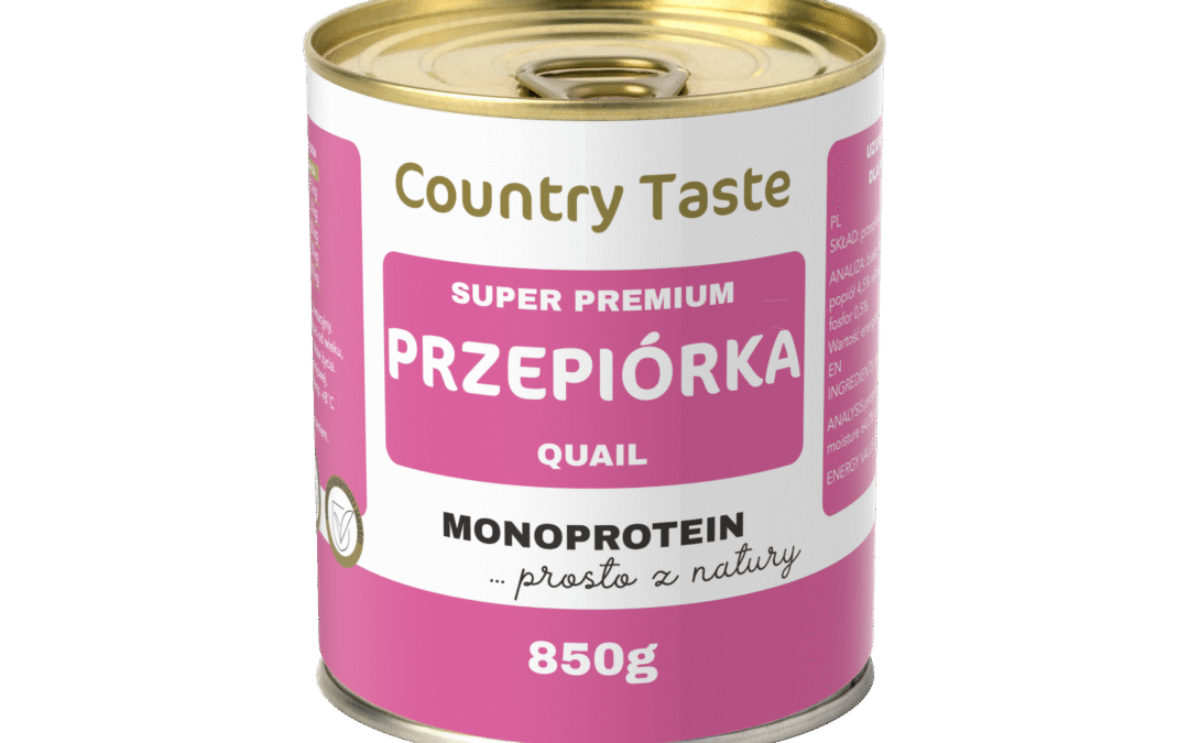 COUNTRY TASTE – mokra karma dla psa z przepiórką