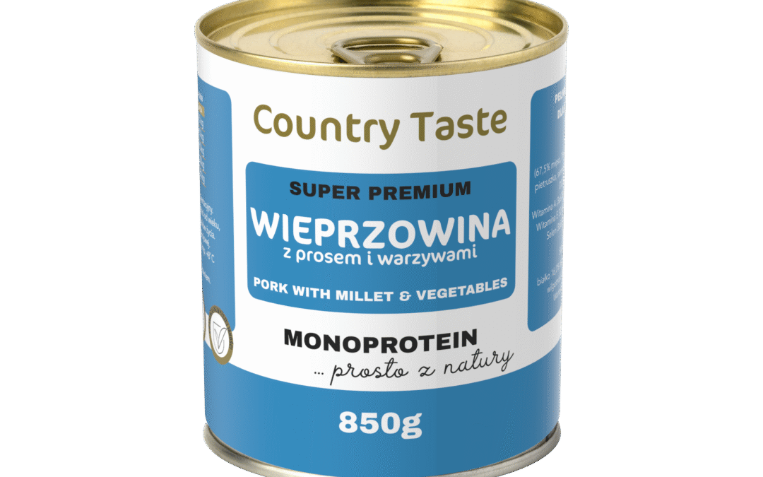 COUNTRY TASTE – mokra karma dla psa z wieprzowiną