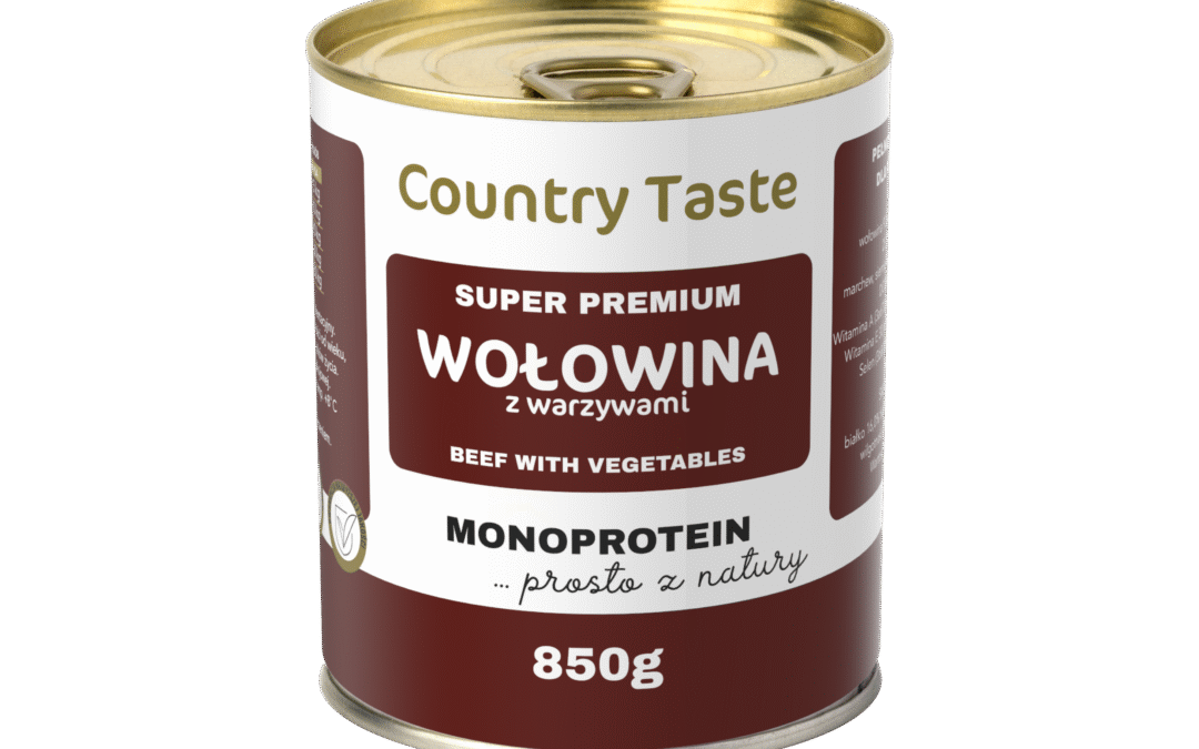 COUNTRY TASTE – mokra karma dla psa z wołowiną